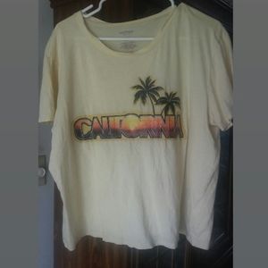 A yellow california shirt